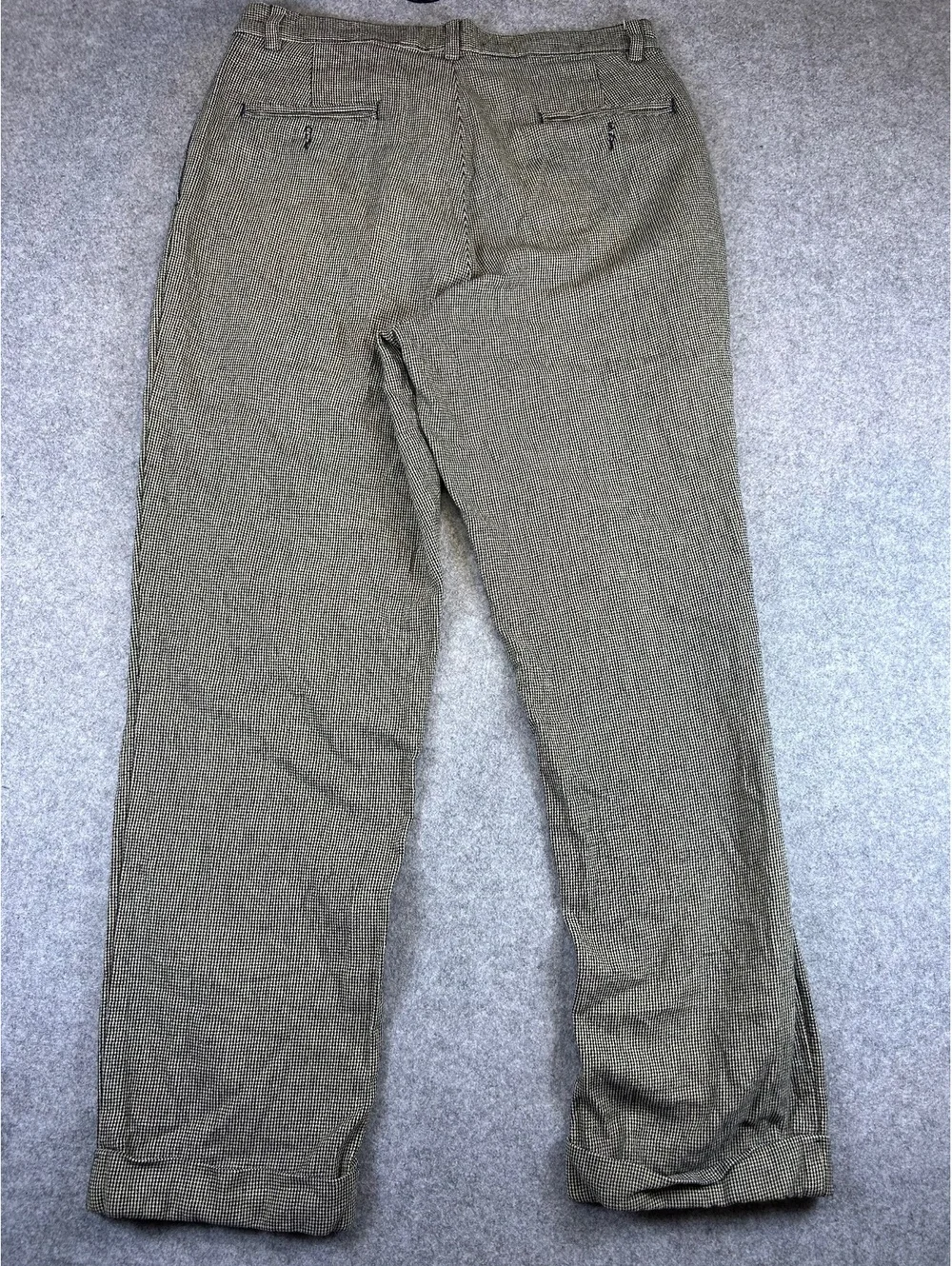 Ralph Lauren Dress Trouser Pants 34x32 Brown Houndstooth Old Money Preppy VTG